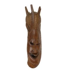 Pakabinama medinė afrikietiška kaukė 8x17x62,5 cm