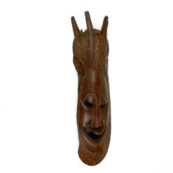 Pakabinama medinė afrikietiška kaukė 8x17x62,5 cm