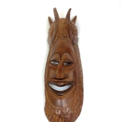 Pakabinama medinė afrikietiška kaukė 8x17x62,5 cm
