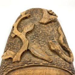 Pakabinama medinė afrikietiška kaukė 5×19,5×52 cm