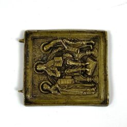 Žalvarinė stačiatikių miniatiūrinė ikona 0,5x6x6,5 cm