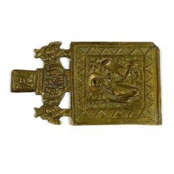 Žalvarinė stačiatikių miniatiūrinė ikona 0,5×5,5×9,5 cm