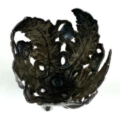 Art Nouveau stiliaus sidabruoto metalo indelis kiaušiniui 5x5x5 cm