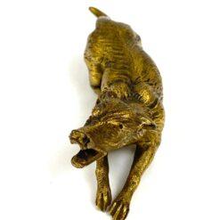 Žalvarinė statula “Šuo” 11×3,5×3,5 cm