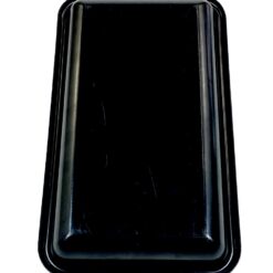 Rytietiška plastikinė serviravimo lėkštutė su vilkdalgių atvaizdu 15,5×25,5×3 cm