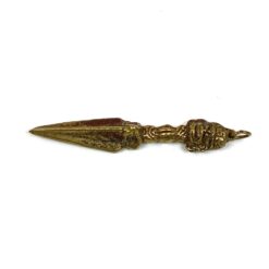 Žalvarinė tibetietiškos Phurbos miniatiūra – pakabukas 1×1,5×9 cm