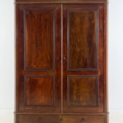 Senovinė raudonmedžio dviejų durų ir dviejų stalčių spinta 64x155x218 cm