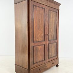 Senovinė raudonmedžio dviejų durų ir dviejų stalčių spinta 64x155x218 cm