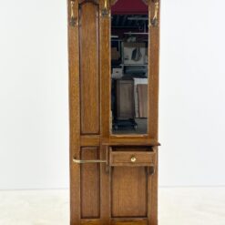 Ąžuolinis prieškambaris su veidrodžiu, kabykla, skėtine ir stalčiumi 26,5x71x192 cm