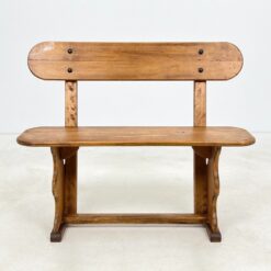 Medinis suolas su atlošu 46x102,5x85 cm, 45 cm