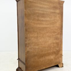 Klasikinio stiliaus riešutmedžio dviejų durų rūbų spinta su stalčiumi 54x130x192 cm