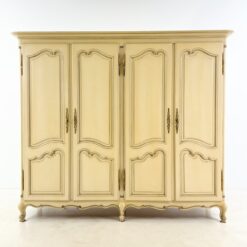 Provanso stiliaus medinė keturių durų rūbų spinta 64x219x188 cm