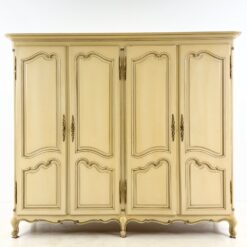 Provanso stiliaus medinė keturių durų rūbų spinta 64x219x188 cm