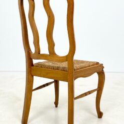 Ąžuolinės kėdės su šiaudų sėdimosiomis 4 vnt. komplektas 56x48x98 cm, 47 cm