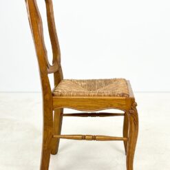 Ąžuolinės kėdės su šiaudų sėdimosiomis 4 vnt. komplektas 56x48x98 cm, 47 cm
