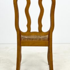 Ąžuolinės kėdės su šiaudų sėdimosiomis 4 vnt. komplektas 56x48x98 cm, 47 cm