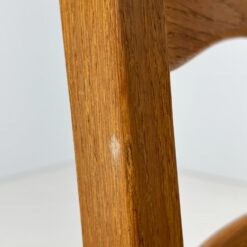 Ąžuolinės kėdės su šiaudų sėdimosiomis 6 vnt. komplektas 50x46x107 cm, 46,5 cm