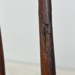 Ąžuolinės kėdės su eko odos sėdimosiomis dalimis 4 vnt. kompl. 57x50x108,5 cm, 47 cm