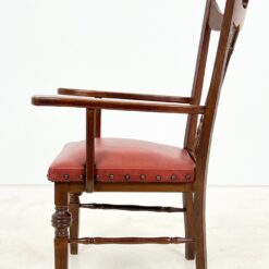 Ąžuoliniai krėslai su eko odos sėdimosiomis 2 vnt. kompl. 72×69,5×108,5 cm, 50 cm