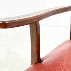 Ąžuoliniai krėslai su eko odos sėdimosiomis 2 vnt. kompl. 72×69,5×108,5 cm, 50 cm