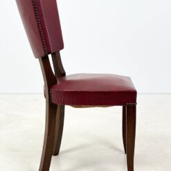 Ąžuolinės kėdės su eko oda 6 vnt. komplektas 57x52x88 cm, 45 cm