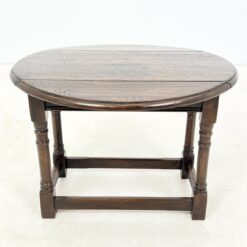 Ąžuolinis staliukas nuleidžiamais šonais 71x37+(2x14)x50 cm