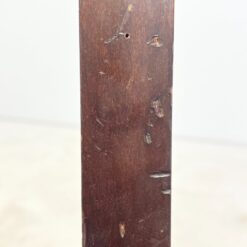 Ampyro stiliaus raudonmedžio krėslas su eko oda ir žalvario detalėmis 57x62x73 cm, 46 cm