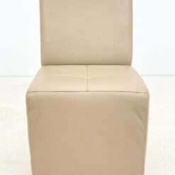 Natūralios odos kėdės su ratukais 6 vnt. komplektas 66x51x93 cm, 50 cm