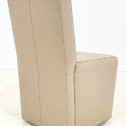 Natūralios odos kėdės su ratukais 6 vnt. komplektas 66x51x93 cm, 50 cm