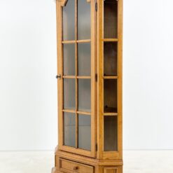 Kampinė ąžuolinė indauja su stalčiumi 50x88x191 cm