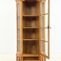 Kampinė ąžuolinė indauja su stalčiumi 50x88x191 cm