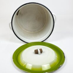 Metalinis emaliuotas puodas su dangčiu 27,5x33x24 cm