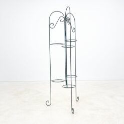 Metalinis provanso stiliaus stovas vazonams 47x47x120 cm