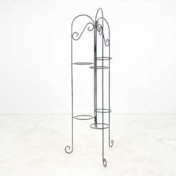 Metalinis provanso stiliaus stovas vazonams 47x47x120 cm