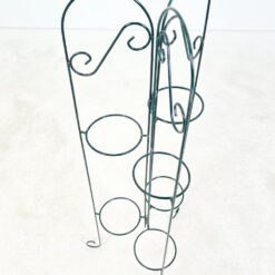 Metalinis provanso stiliaus stovas vazonams 47x47x120 cm