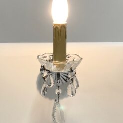 Metaliniai sieniniai šviestuvai su stiklo detalėmis 2 vnt. kompl. 19x10x22 cm