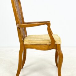 Medinis krėslas su ratanu ir gobelenu 57x60x102 cm, 46 cm