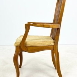 Medinis krėslas su ratanu ir gobelenu 57x60x102 cm, 46 cm