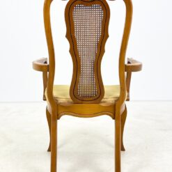 Medinis krėslas su ratanu ir gobelenu 57x60x102 cm, 46 cm