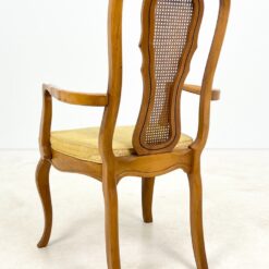 Medinis krėslas su ratanu ir gobelenu 57x60x102 cm, 46 cm