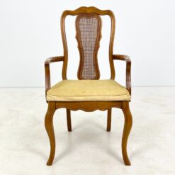 Medinis krėslas su ratanu ir gobelenu 57x60x102 cm, 46 cm