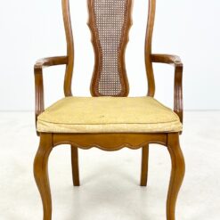 Medinis krėslas su ratanu ir gobelenu 57x60x102 cm, 46 cm