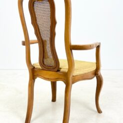 Medinis krėslas su ratanu ir gobelenu 57x60x102 cm, 46 cm