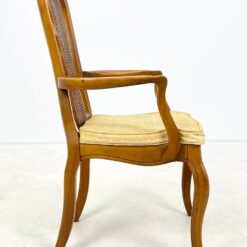 Medinis krėslas su ratanu ir gobelenu 57x60x102 cm, 46 cm