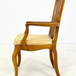 Medinis krėslas su ratanu ir gobelenu 57x60x102 cm, 46 cm