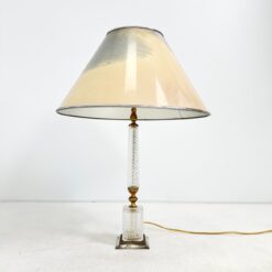 Stalinis metalinis šviestuvas su stiklu ir plastikiniu gaubtu 60x60x86 cm