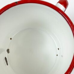Vintažinis metalinis emaliuotas puodelis 350 ml 9x11x8 cm