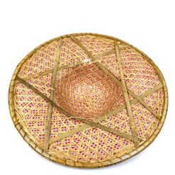 Rytietiška skrybėlė iš ratano ir bambuko (51 cm) 42x42x10 cm