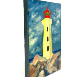 Ant drobės aliejiniais dažais tapytas paveiksliukas “Švyturys” 2x18x24 cm