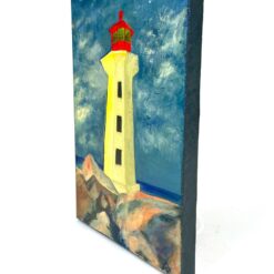 Ant drobės aliejiniais dažais tapytas paveiksliukas “Švyturys” 2x18x24 cm